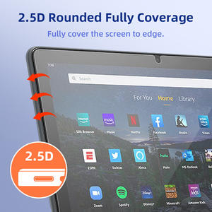 Protection d'écran en verre trempé de haute qualité 2.5D HD compatible avec les coques pour Kindle HD Fire 10 2023/2021 - Product Image 5