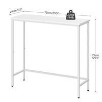 Table console étroite, présentoir de table d'entrée petit couloir pour décoration murale dans le salon chambre salle de bain bureau à domicile