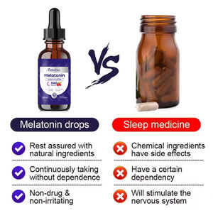 OEM Sabor Natural 60ml Sueño Profundo Melatonina Líquido Gotas Calmante Extra Fuerza Sublingual Suplemento Fabricante - Product Image 5