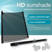 Chine Best-seller Bus pare-brise avant pare-soleil Film accessoires noir Transparent pare-soleil 90*150cm conducteur pare-soleil pièces en tissu