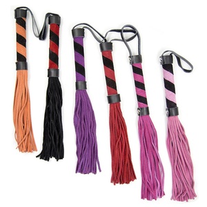 BDSM Bondage Real หนังนิ่มหนัง Flogger Bull แส้สำหรับผู้ใหญ่เล่น - Product Image 1