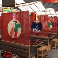 Nouvelle cloison rotative de style chinois pour restaurants branchés, hôtels, salles à manger, cafés, bureaux, décoration.