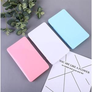 Boîte de rangement portable rectangulaire pour masques, bleu, blanc, rose, boîte de rangement de voyage, boîte d'organisation - Product Image 1