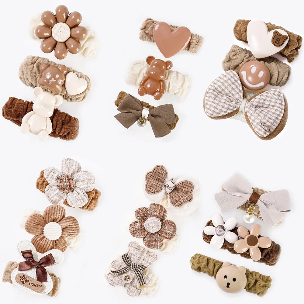 Mini Size Kleine Scrunchies Haargrepen Haarclips Sets Haarbanden Haaraccessoires Voor Meisje