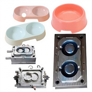 China Taizhou PP molde de tazón de inyección de plástico mascota perro gato molde de tazón de comida para mascotas moldes de inyección - Product Image 1