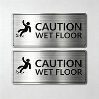Plaque signalétique personnalisée en acier inoxydable pour porte de bureau, panneau d'avertissement de bâtiment haut de gamme, fabricant de plaques d'information