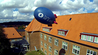 Promocional personalizado de helio inflable zeppelin publicidad inflable dirigible