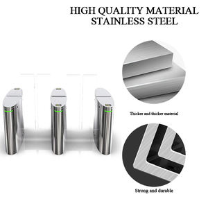 금융기관을 위한 품질 인증 지원 스윙 암 게이트 지문 인식 개찰구 - Product Image 4