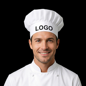 Gorros de Chef Personalizados con Logotipo, de Poliéster y Algodón Premium, Ajustables y Elásticos, para Restaurantes, Bares, Cocina, Panadería, Catering - Product Image 1
