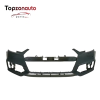Couvercle de pare-chocs avant Topzonauto pour Audi A4 B9 OEM 8W0807065AGRU, plastique PP peignable, lifting 2017-2019, ajustement direct, pièce de rechange