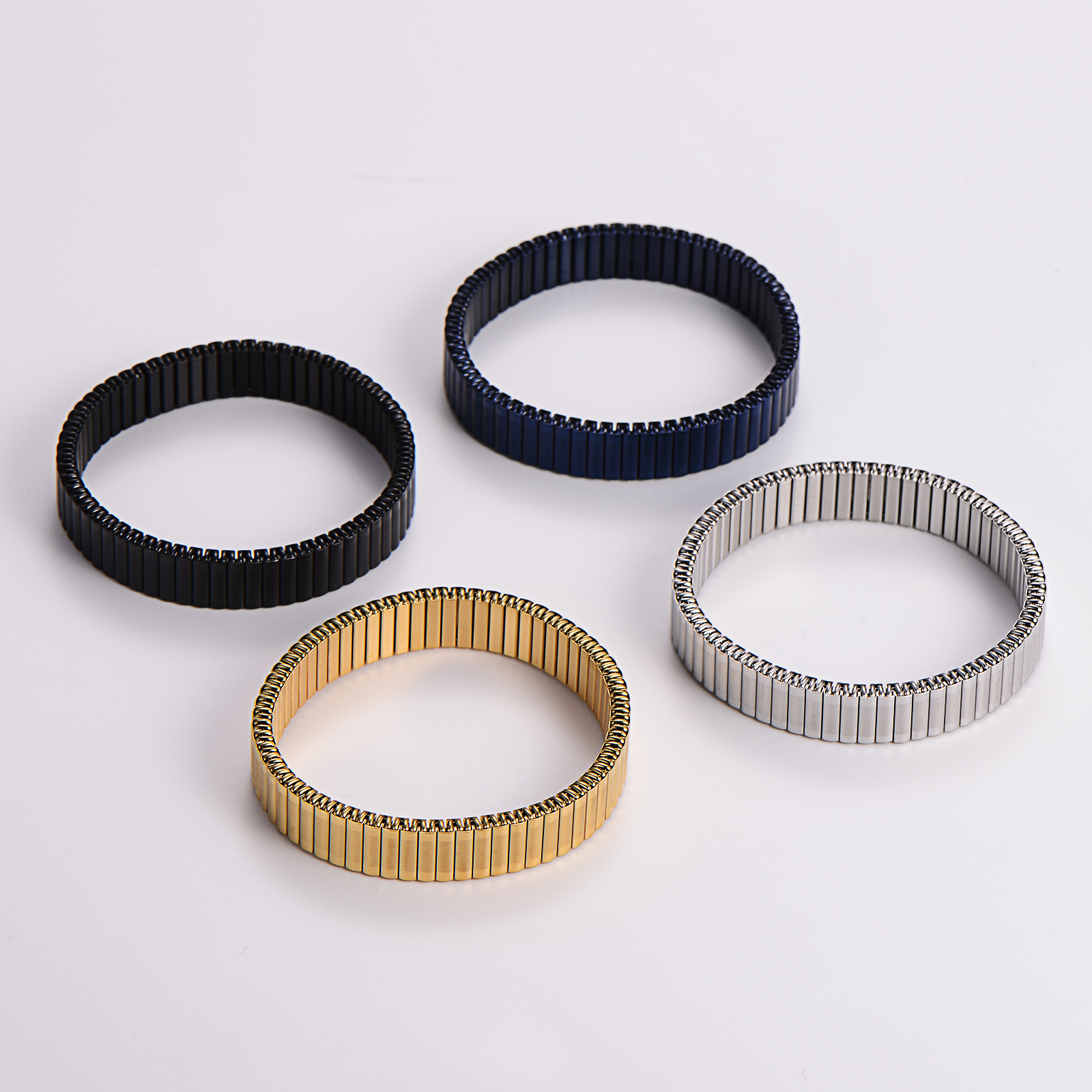 stainless steel mesh elastic bracelets