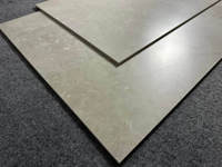 Carrelage en porcelaine taupe pour intérieur, 600x1200mm, effet pierre naturelle, antidérapant, finition durable, pour couloir et salle de passage