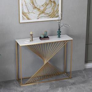 Meuble simple, style chinois moderne, table d'appoint en marbre de luxe, style nordique, plaqué or, table <span class=keywords><strong>console</strong></span> d'<span class=keywords><strong>entrée</strong></span> <span class=keywords><strong>murale</strong></span> - Product Image 6