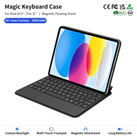 Clavier magique personnalisé 2022 avec pavé tactile sans fil pour iPad 10,9 pouces Pro 11 pouces japonais arabe coréen
