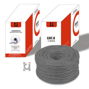 カスタマイズされたCAT6 Rj45イーサネットケーブル23AWG 250MHz 8-コンダクター0.57 + mm PVC/LSZH被覆無酸素銅通信ケーブル - Product Image 5