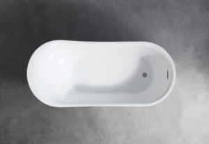 CUPC Certified Soaking Eco-Friendly Elegant Color Options 67" Oval Freestanding Extra Large <b>Acrylic</b> <b>White</b> Bath Tub - Product Image 4