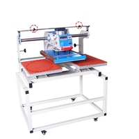 Presse à chaud pneumatique 40*50CM, haute efficacité, double station, machine automatique d'impression par sublimation pour vêtements et t-shirts