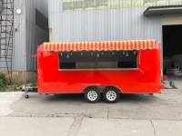 Meilleure Vente 2026 : Camion de Restauration Mobile Commercial d'Extérieur pour Snacks de Rue avec Équipements de Cuisine Complets, Remorque Alimentaire Certifiée DOT
