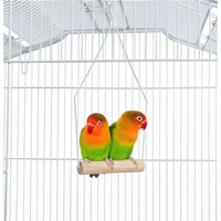 Cage pour les perroquets en acier, grande taille, avec toit et bol d'alimentation, abri pour animaux domestiques, vente en gros