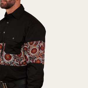 Nút xây dựng nút xuống đồng phục màu hồng cơ khí màu hồng Cowgirl lớn & cao cơ khí phương Tây trình diễn Áo sơ mi phương Tây - Product Image 5