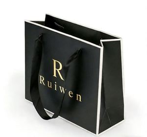 Custom LOGO Small Portable Paper Packaging <b>Bag</b> <b>for</b> Jewelry Gift <b>Bags</b> and Luxury Brand Packaging Good Quality Durable - Product Image 6