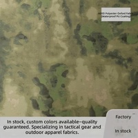 Tissu camouflage double face A-TACS FG, polyester tissé 230 GSM, respirant et résistant à l'abrasion pour équipement tactique
