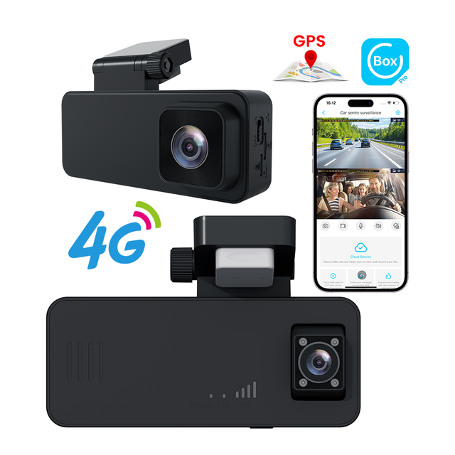 4G LTE Security Cam for Car Dash Cam Front Inside Remote Live-View Instant Alert Via UBox Pro App Cloud Storage IR Night Vision