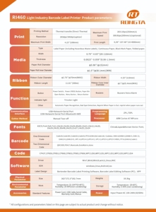 <span class=keywords><strong>Impresora</strong></span> de Etiquetas de Código de Barras Rongta Light Ndustry, <span class=keywords><strong>Impresora</strong></span> <span class=keywords><strong>Industrial</strong></span> Inteligente de Transferencia Térmica RI460 - Product Image 4