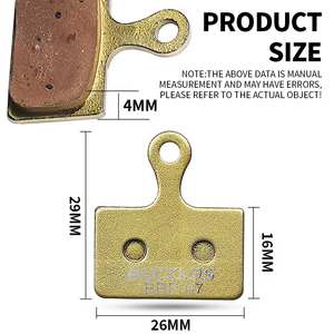 BUCKLOS 自行车陶瓷刹车片超耐用液压盘式刹车片适用于 SHIMANO K03S K04S K05S 山地车公路自行车刹车片 - Product Image 2