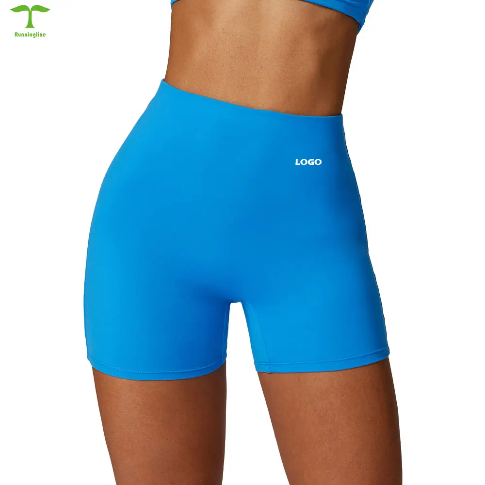 Produzione professionale pantaloni corti da motociclista Fitness esercizio tinta unita vestito Yoga abbigliamento sportivo pantaloncini sportivi