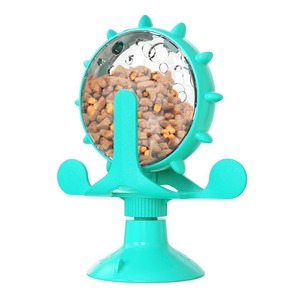 Cat Treat Dispenser Slow Feeding <b>Interactive</b> <b>Toy</b> Green Manual Operation Food Dispensing <b>Pet</b> Feeder <b>For</b> Cats - Product Image 3