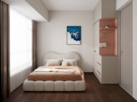 Ensemble de chambre classique moderne DongGui : Lit, armoire, table de chevet – Taille personnalisable, idéal appartement, grand espace de rangement