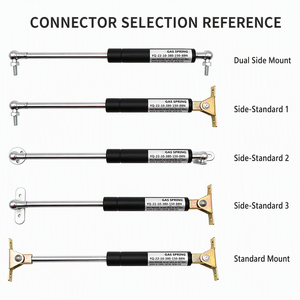 Amortisseur à gaz en acier au carbone à arrêt libre pour porte relevable et lit double avec coffre <span class=keywords><strong>de</strong></span> rangement, position réglable, capacité <span class=keywords><strong>de</strong></span> charge stable - Product Image 5
