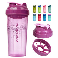 Botol Shaker Protein untuk Olahraga Luar Ruangan, Kualitas Tinggi Grosir, Logo Custom, Bebas BPA, Multi Warna, Harga Terbaik