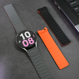 สายซิลิโคนสำหรับ Samsung <span class=keywords><strong>Galaxy</strong></span> <span class=keywords><strong>Watch</strong></span> 7 6 5 <span class=keywords><strong>4</strong></span> 45มม. 44มม. 6คลาสสิกไม่มีช่องว่างสายรัดข้อมือแม่เหล็ก7 6 40มม. 47มม. 43มม. - Product Image 6
