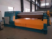Machine HUAXIA W12-8x2000 3 rouleaux, machine à cintrer les plaques métalliques, machine à rouler les plaques hydrauliques