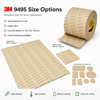 Feuille adhésive 3M 9475LE 9495LE A4 210 mm x 297 mm 300LSE Ruban PET transparent double face