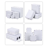Caja de Protección Impermeable para CCTV de ABS, Caja Eléctrica Resistente a la Intemperie para Gestión de Cables de Cámaras de Seguridad en Interiores y Exteriores