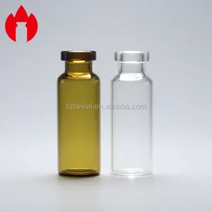 4 ml स्पष्ट और फार्मेसी के लिए एम्बर कम Borosilicate छोटे कांच की बोतल शीशी तरल