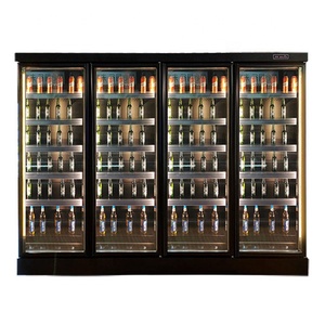 Réfrigérateur vertical multi-étagères pour supermarché, vitrine réfrigérée à porte vitrée pour boissons - Product Image 5