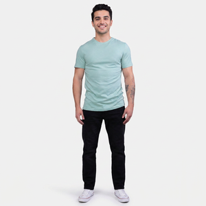 Nueva Camiseta Unisex de Cuello Redondo para Hombre, Ajuste Regular, Personalizable, 100% Algodón, Suave, Cómoda, Transpirable y Ligera - Product Image 1