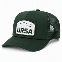 Casquette Trucker Haute Visibilité Vert Chasseur avec Broderie Carte du Ciel et Dos en Maille Certifiée CE – Vente en Gros
