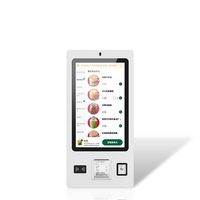 Kiosco de Autoservicio con Pantalla Táctil Capacitiva de 32 Pulgadas, Terminal de Pago para Restaurantes, Impresora Integrada de 80 mm, Sistema Operativo Windows