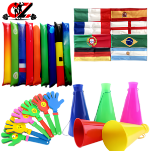 Set de Animación Deportiva Personalizable CZFIT con Palos Inflables, Megafones de Plástico, Aplaudidores de Mano y Accesorios de Banderas Nacionales - Product Image 1