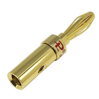 Connecteurs banane 4 mm plaqués or - Bornes de connexion audio sans soudure pour haut-parleurs et câbles audio