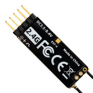 สำหรับ ER6GV 2.4GHz ExpressLRS 6CH PWM ตัวกันสั่นไจโร เสาอากาศคู่ TCXO ระยะไกล เครื่องบินบังคับวิทยุแบบร่อน ABS รองรับ FPV - Product Image 2