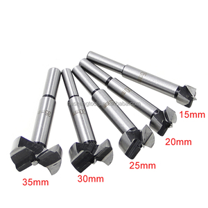 Charnière <span class=keywords><strong>de</strong></span> <span class=keywords><strong>centrage</strong></span> pour le travail du bois HSS, 5 pièces, forets Forstner pour le perçage du bois - Product Image 1