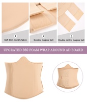 Tabla de compresión abdominal 360 Lipo Foam Ab Board para recuperación postquirúrgica de liposucción, aplanamiento de abdomen y soporte lumbar