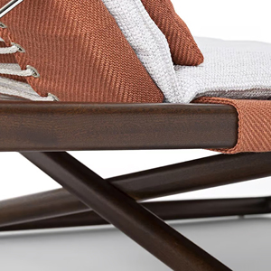 Tumbona de Madera de Teca de Estilo Moderno y Elegante para Exteriores con Cojín para Playa y Piscina - <span class=keywords><strong>Oza</strong></span> - Product Image 4