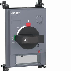 Maniglia Rotante Diretta Hager per Interruttore Automatico H3 X630 H3+ P630, Larghezza 15,5 cm, Altezza 12,5 cm - Product Image 1
